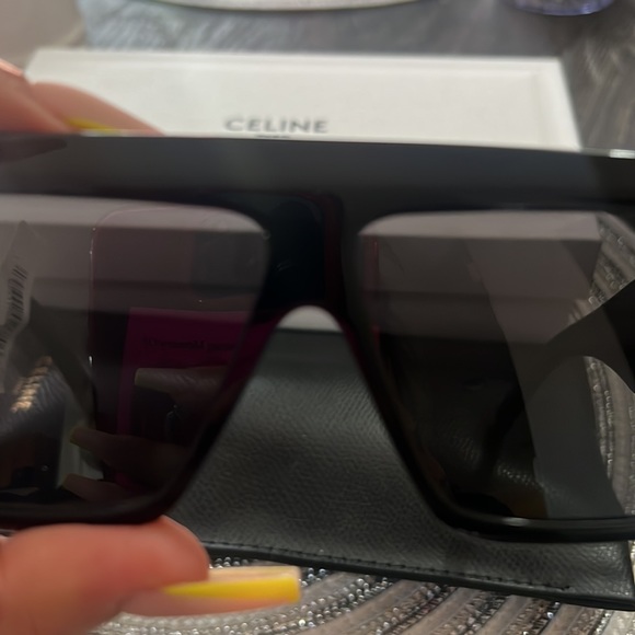 Celine Chunky Rectangle Acetate 🕶️ Sunglasses - Picture 7 of 7